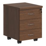 Συρταριέρα τροχήλατη επαγγελματική Fesialo pakoworld καρυδί 39x47x52.5εκ