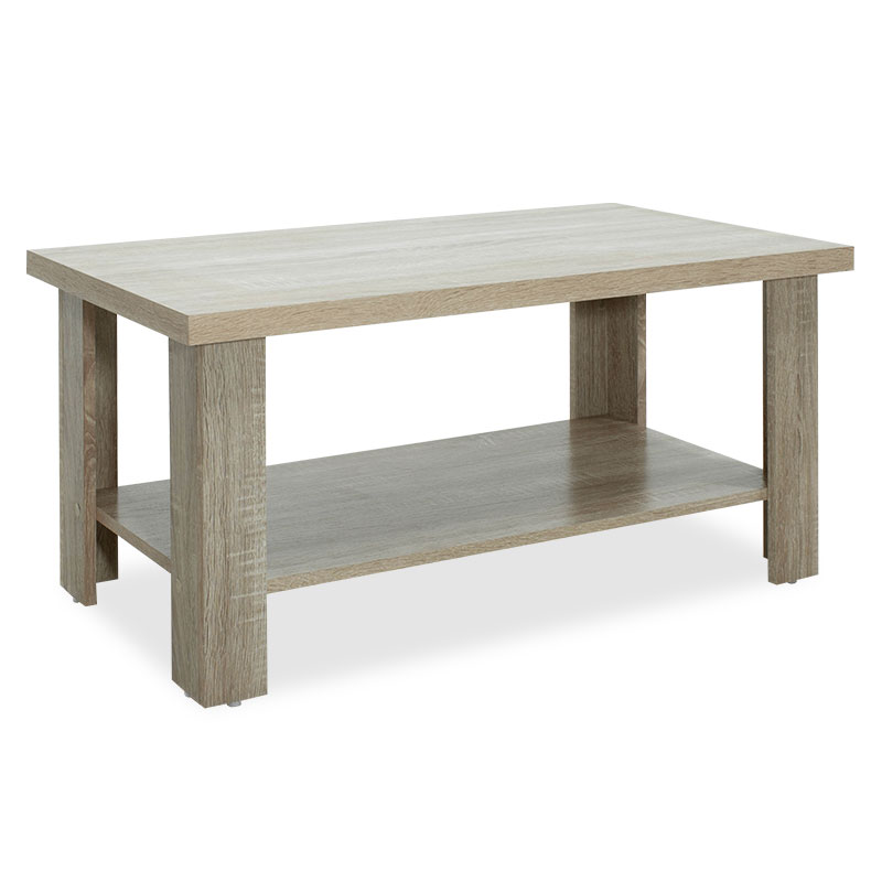 049-000024 Τραπέζι σαλονιού RIANO pakoworld χρώμα sonoma 89,5x49,5x42,5εκ - Image 1