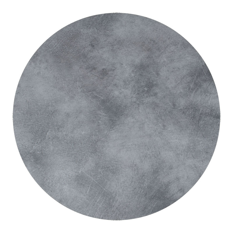 215-000008 Επιφάνεια τραπεζιού Inspire pakoworld HPL γκρι cement Φ69εκ πάχους 12mm - Image 1