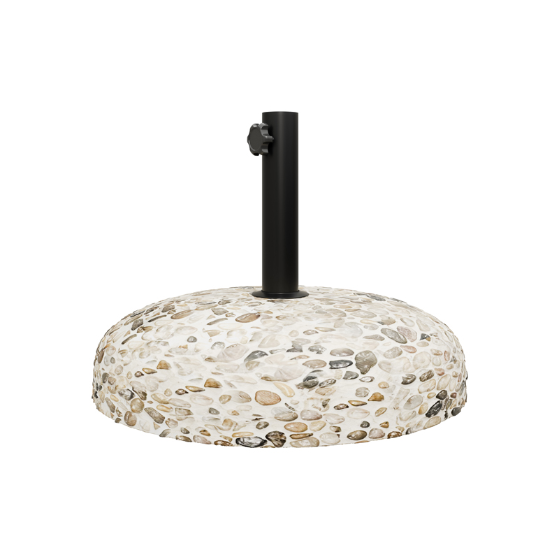 218-000021 Βάση ομπρέλας Nimbus pakoworld τσιμέντο ψηφιδωτή 25kg Φ50εκ - Image 1