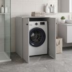 Ντουλάπι πλυντηρίου Bathy pakoworld λευκό 70x66x90εκ