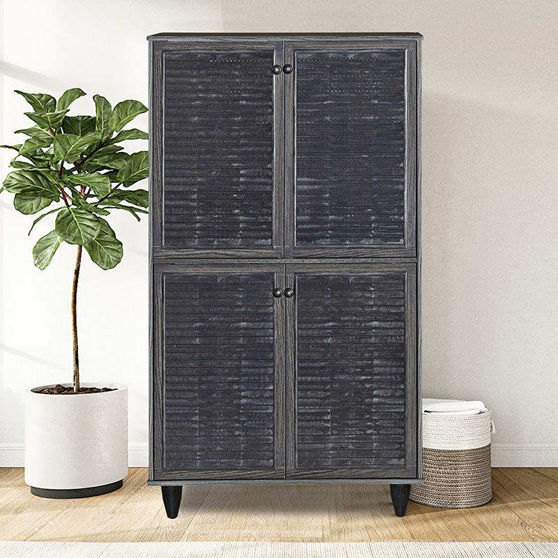 249-000018 Παπουτσοθήκη-ντουλάπι Ronan pakoworld χρώμα wenge 70.5x35x122εκ - Image 1