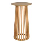 Τραπέζι μπαρ Domonic pakoworld mdf φυσικό Φ60x105εκ