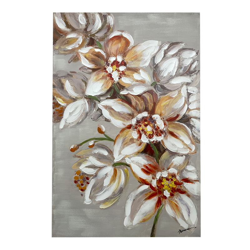 301-000014 Πίνακας σε καμβά Flourish I Inart 80x3x120εκ - Image 1