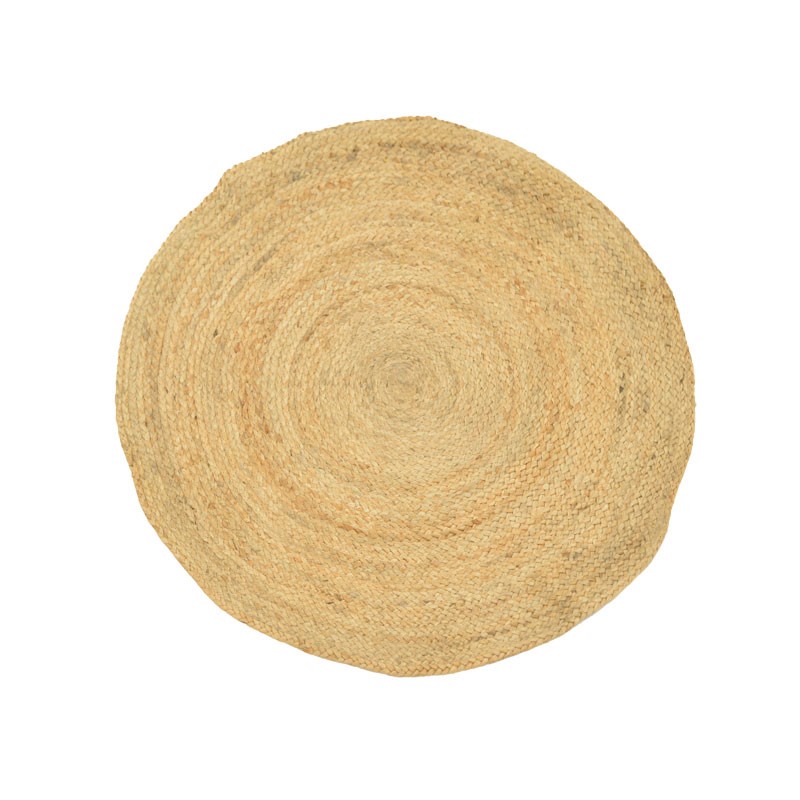 302-000012 Χαλί Solon Inart φυσικό γιούτα 100x100x1εκ - Image 1