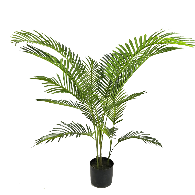 316-000011 Διακοσμητικό φυτό Areca Ι σε γλάστρα Inart πράσινο pp Υ120εκ - Image 1