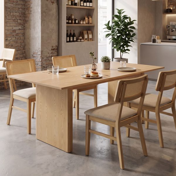 Τραπέζι Eleganza pakoworld sonoma MDF 180x99x75,8εκ